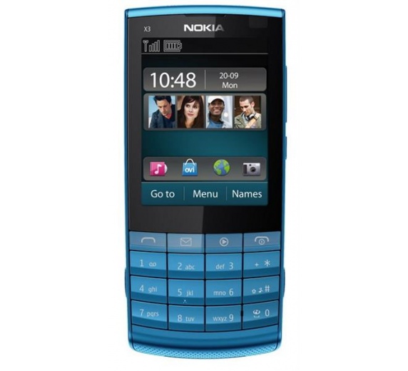 Nokia X3-02 Petrol Blue фото 1