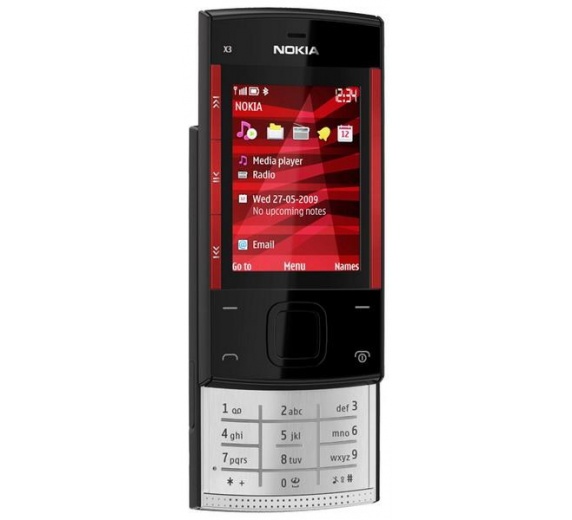 Nokia X3 Black Red фото 2